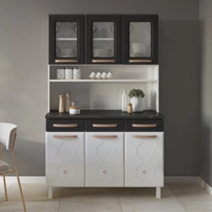 Kit Cozinha Telasul Mirage New Preto