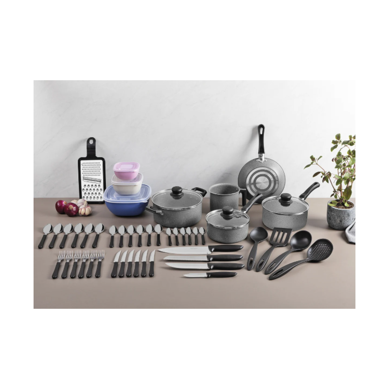 Kit Cozinha Tramontina 47 Pecas Cinza