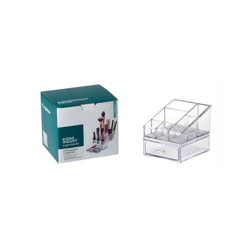Kit Organizador Cosmético Paramount 12,5×11,5×12cm