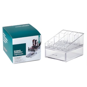 Kit Organizador Cosmético Paramount 18,5×16,5×14,2cm