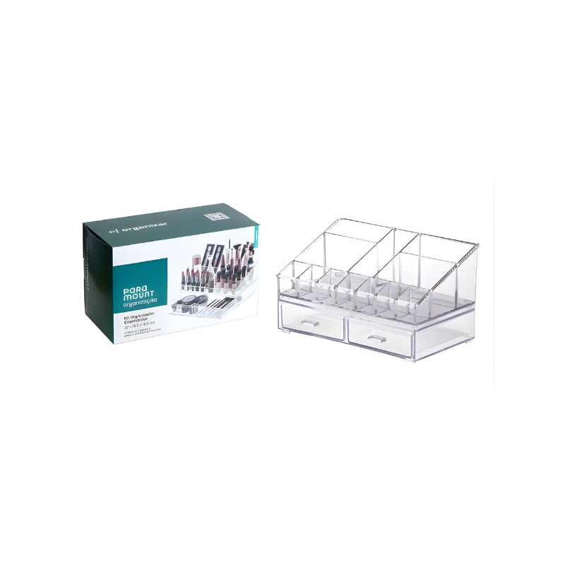 Kit Organizador Cosméticos Paramount 22×12,5×12,5cm