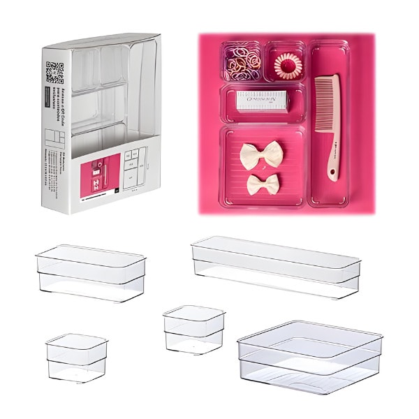 Kit Organizador Paramount Modulares Diamond com 5 Peças-21654e14-003b-48b6-9de2-e974a5657554