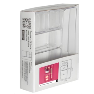 Kit Organizador Paramount Modulares Diamond com 5 Peças