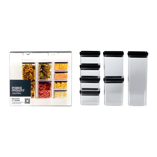 Kit Potes Lumini Paramount 7 Peças Black-158da4c9-0d96-45be-8b9a-dd6d149570e7