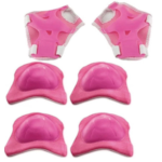 Kit Protecao Mimo Rosa Com Chamas Com Capacete