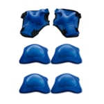 Kit Protecao Zippy Azul Chamas com Capacete