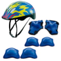 Kit Protecao Zippy Azul Chamas com Capacete-1f92be25-5a08-4c90-b4cb-9f88e650cfb7