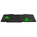 Kit Teclado e Mouse Python Viper Pro Bivolt Preto/Verde 