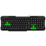 Kit Teclado e Mouse Python Viper Pro Bivolt Preto/Verde 