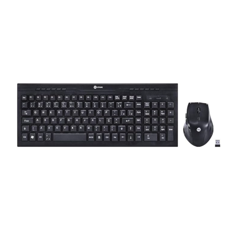 Kit Teclado e Mouse sem Fio Dynamic 1600DP 28406 Preto