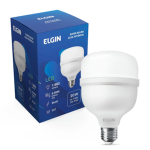 Lampada Bulbo Led T 20W Bivolt 6500K Elgin 5792