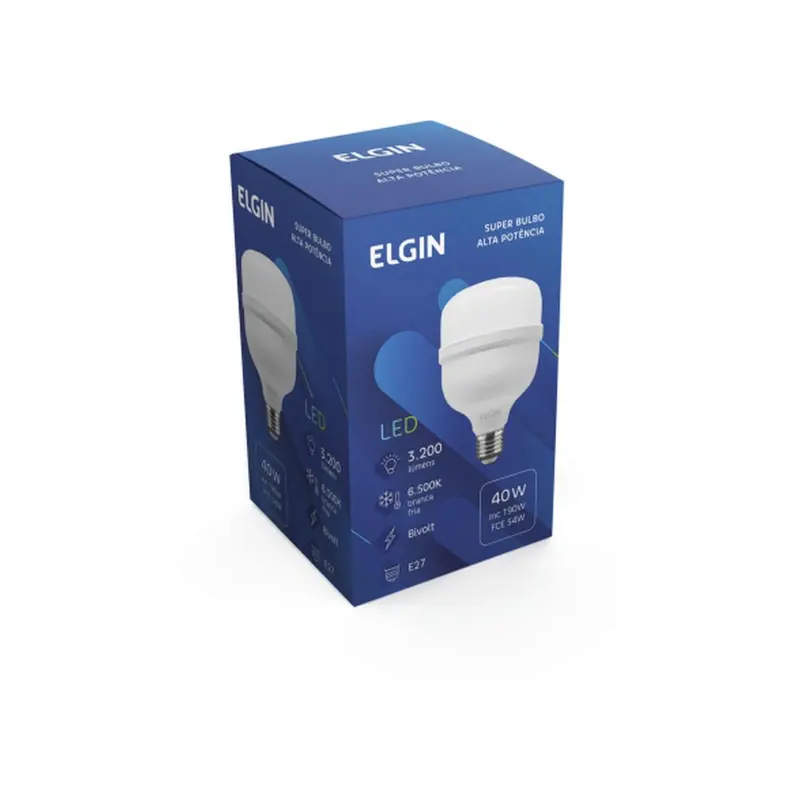 Lampada Bulbo Led T 40W Bivolt 6500K - Elgin