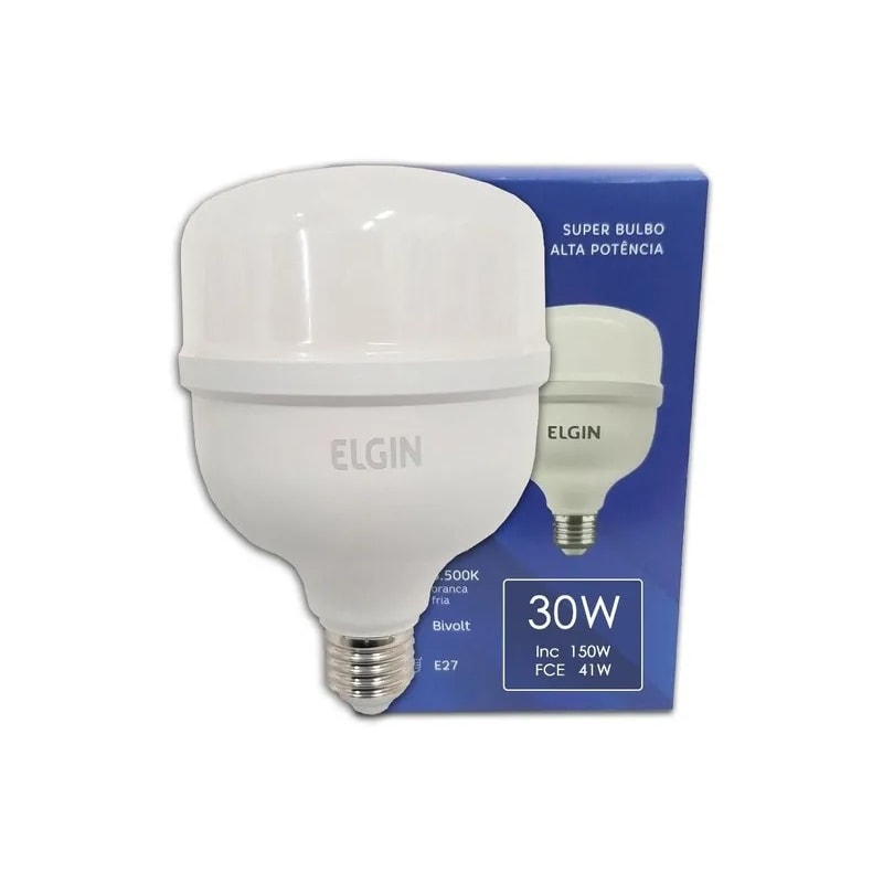 Lampada Elgin Bulbo Led T 30W Bivolt 6500K 