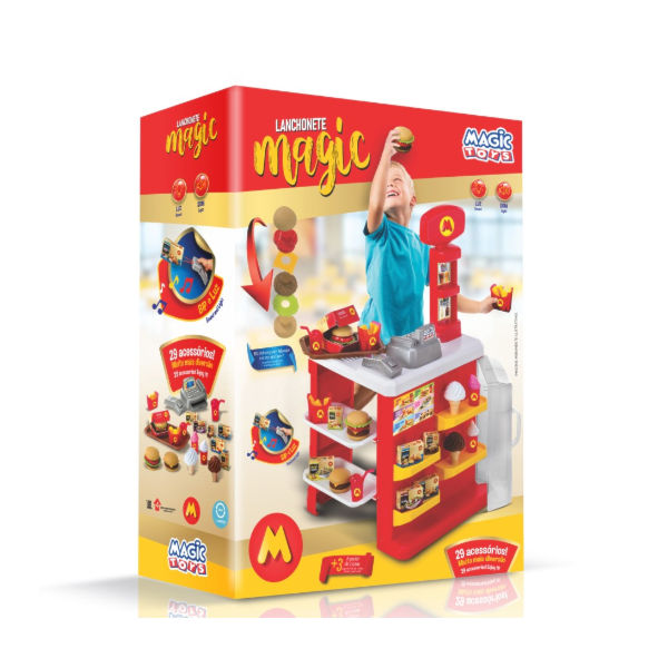 Lanchonete Infantil Magic Toys Vermelho com Acessórios-c0211385-6465-4540-b8df-94fa500e01e0