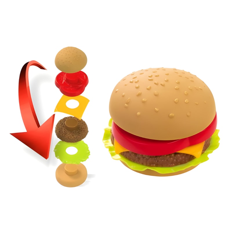 Lanchonete Infantil Magic Toys Vermelho com Acessórios-3003c5ab-c711-4089-b6ae-1366107483fd