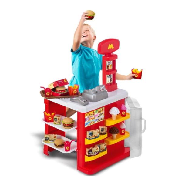 Lanchonete Infantil Magic Toys Vermelho com Acessórios-f529536a-294e-47d2-a081-8b06450bc894