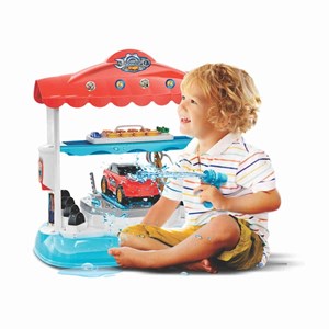 Lava Rápido Magic Toys Shop Car Com Jato D&#039;Água Azul E Vermelho - 648