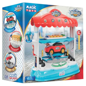 Lava Rápido Magic Toys Shop Car Com Jato D&039;Água Azul E Vermelho - 648