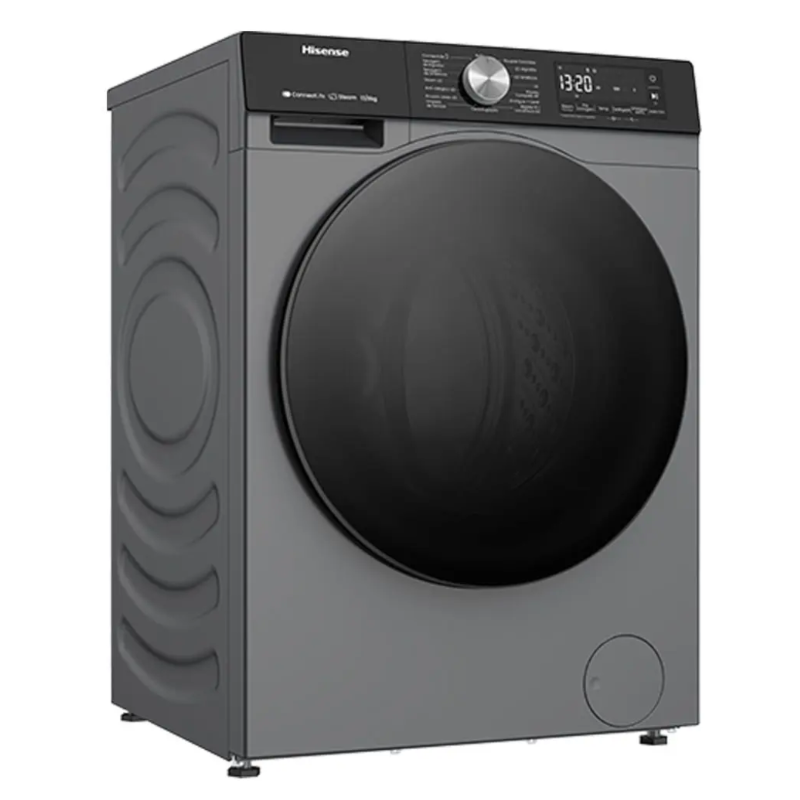 Lavadora Hisense 13KG/8KG Inverter com 13 Programas de Lavagem Wifi Steam 127V Prata WD3S1343BT1