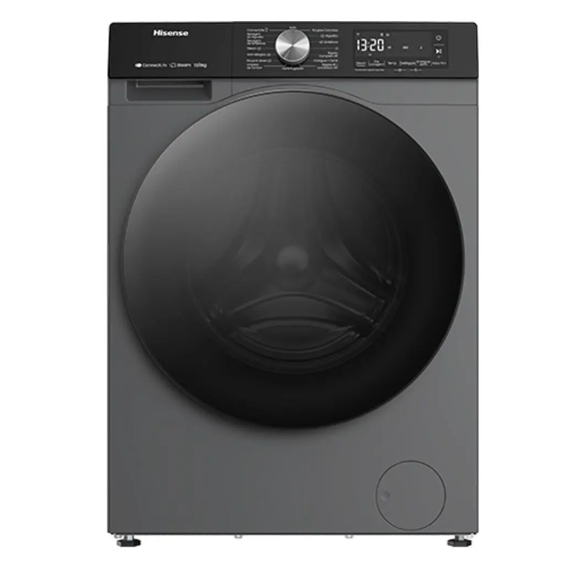 Lavadora Hisense 13KG/8KG Inverter com 13 Programas de Lavagem Wifi Steam 127V Prata WD3S1343BT1