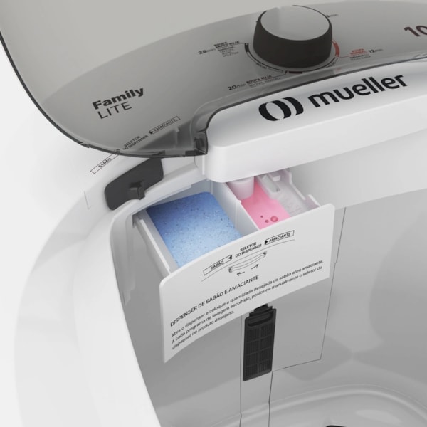 Lavadora Mueller Family Lite 10Kg 127V 60HZ Branco-eaf26520-ffd5-42b2-987b-0af116f615dd