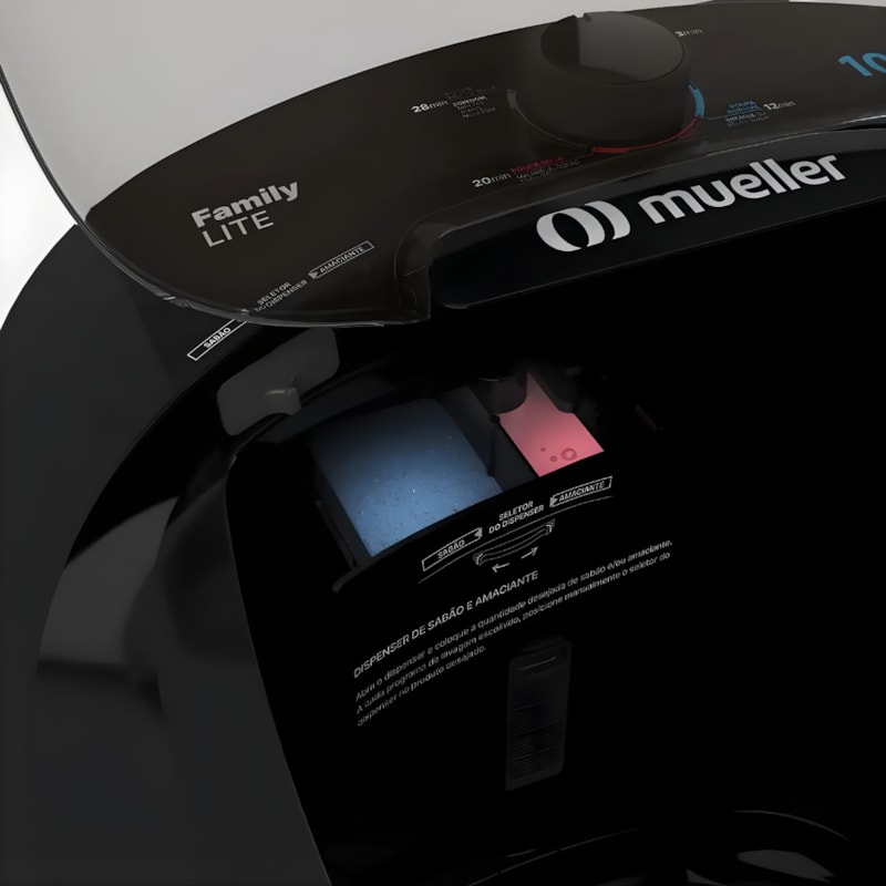 Lavadora Mueller Family Lite 10KG 127V 60HZ Preto-188c57ce-55bd-4514-9232-4cf0e0ee4458