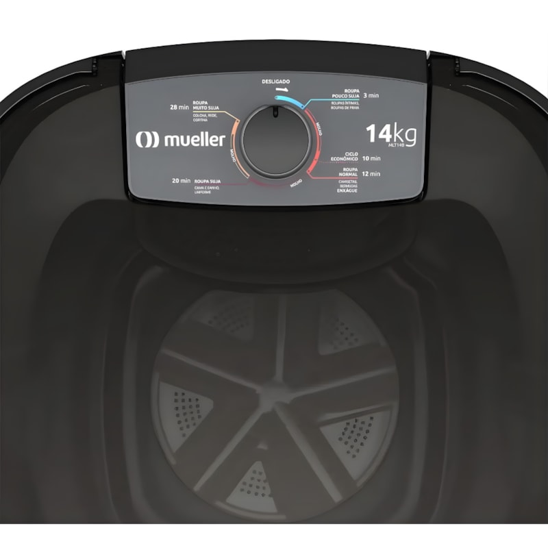Lavadora Mueller Semiautomatico 14Kg MLT14G PA6I 127V 60HZ Preto-394445e5-4072-408f-b7fc-7a4d3fa8c205