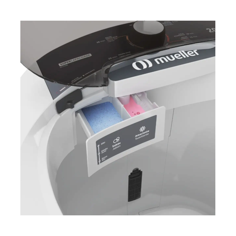 Lavadora Mueller Semiautomatico 20Kg MLT20B BA6I 107V 60HZ Branco-5f496b07-b3f6-4551-a245-e98cedb105c0