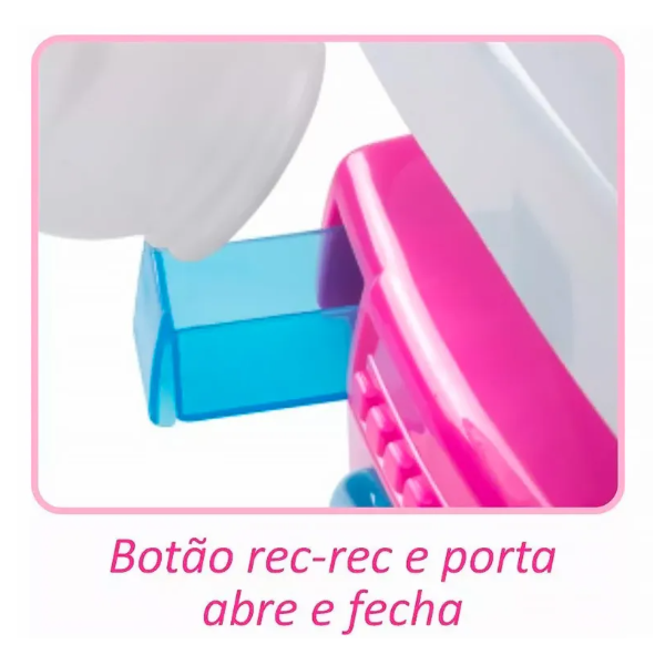 Lavanderia Magic Toys Lava e Passa com Acessorios Azul/Rosa-99761819-c078-4a9b-bbde-a2c9e15554e7