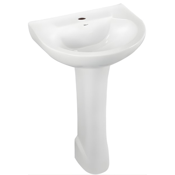 Lavatorio com Coluna Mari Gardenia Branco-7e3e81b5-a489-4244-b841-61816e381148