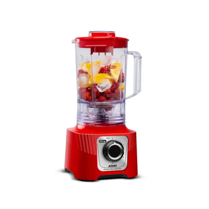 Liquidificador Arno Power Max 1400W Regular 127V LN63 Vermelho