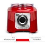 Liquidificador Arno Power Max 1400W Regular 127V LN63 Vermelho