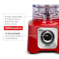 Liquidificador Arno Power Max 1400W Regular 3,1L 127V LN63 Vermelho-33dfceb7-d57b-40dd-9d12-9be90ccc0e4e