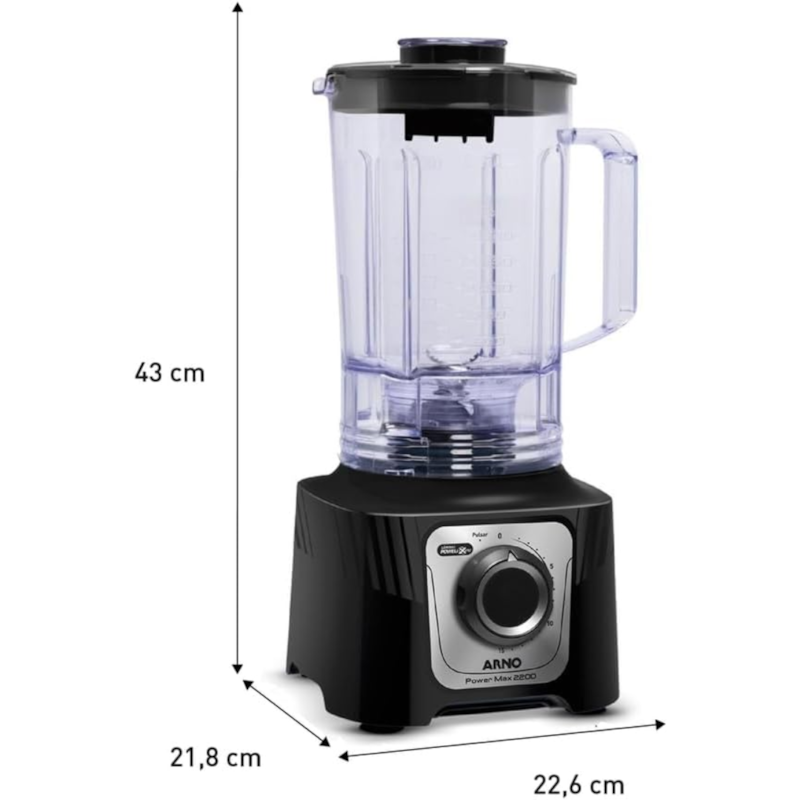 Liquidificador Arno Power Max 2200 127V LN66 Preto-111dcb6f-57e5-416b-bcc4-818ef4a0179d