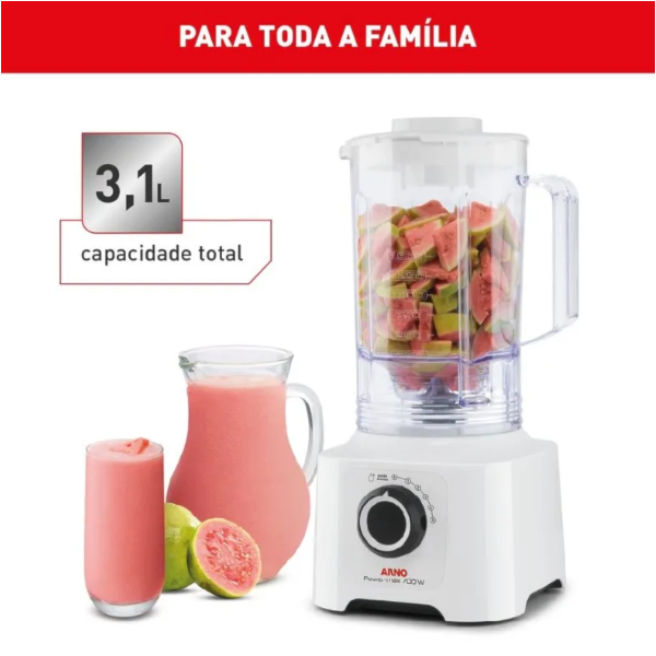 Liquidificador Arno Power Max 3,1L 127V 700W LN51 Branco-7eb6bd1a-bab0-414a-9eb4-4c2f6085aee7