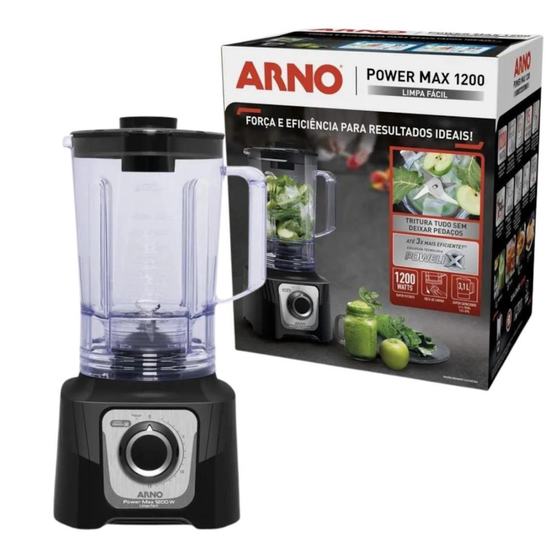 Liquidificador Arno Power Max Limpa Facil 1200W 127V LN78 Preto-e9ae9601-a7b7-442b-9d00-016d4f4c7e29
