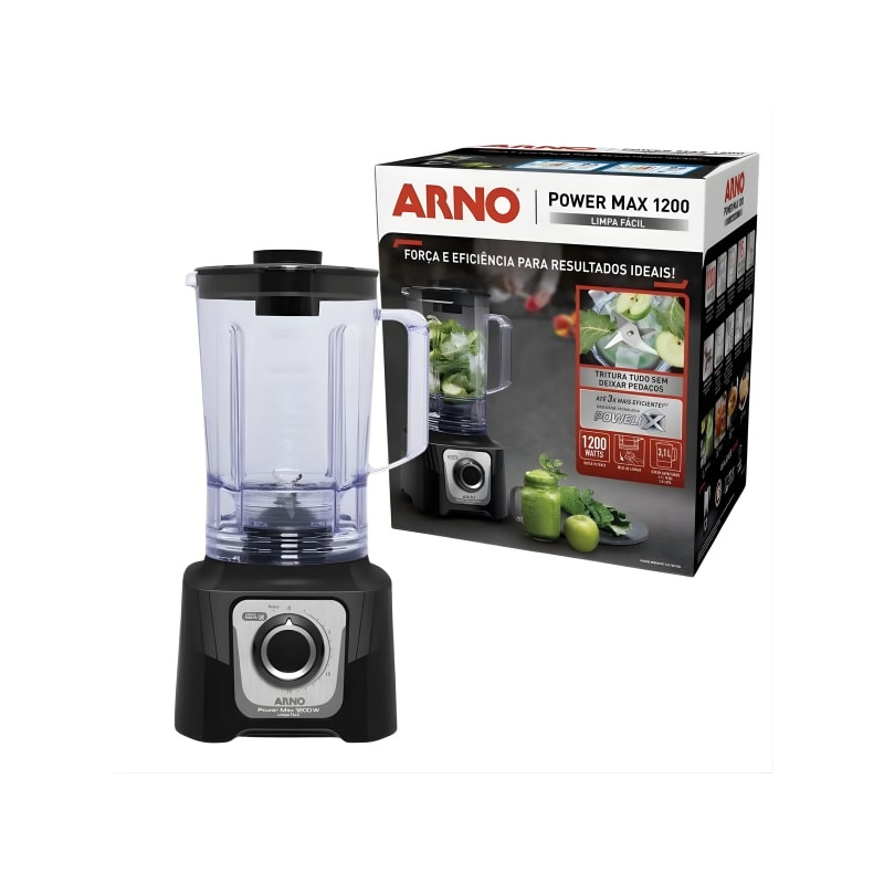 Liquidificador Arno Power Max Limpa Facil 1200W 127V LN78 Preto-8c343d0a-29f0-44c9-8686-80c508fedcef