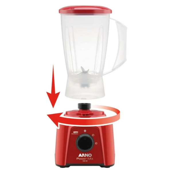 Liquidificador Arno Power Mix 127V LQ11 Vermelho-327a0935-d726-402c-ba92-6b77674a0c0c