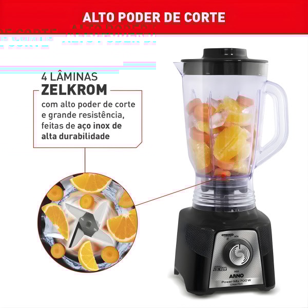 Liquidificador Arno Power Mix Limpa Fácil 2,5L LQ35 700W 127V Preto-2bd85e1c-c21a-4d10-b434-94de388d3a6a
