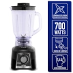 Liquidificador Arno Power Mix Limpa Facil 700W LQ33 Preto