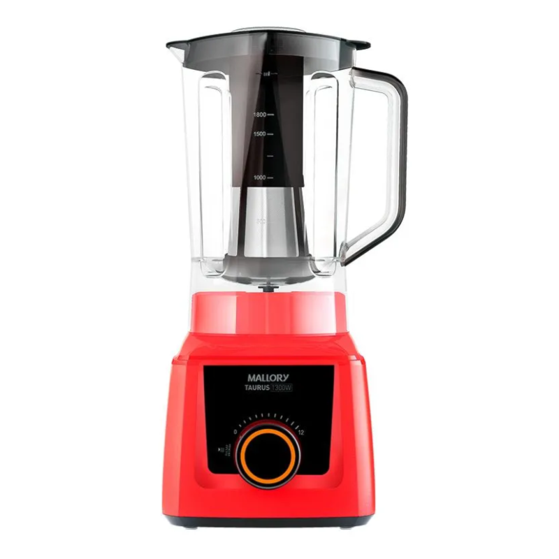 Liquidificador Mallory Taurus 127V 1300W Vermelho