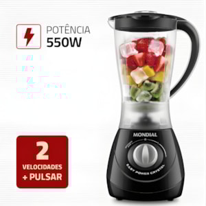 Liquidificador Mondial Easy Power 1,9L 127V/60HZ L-550-BC PRETO