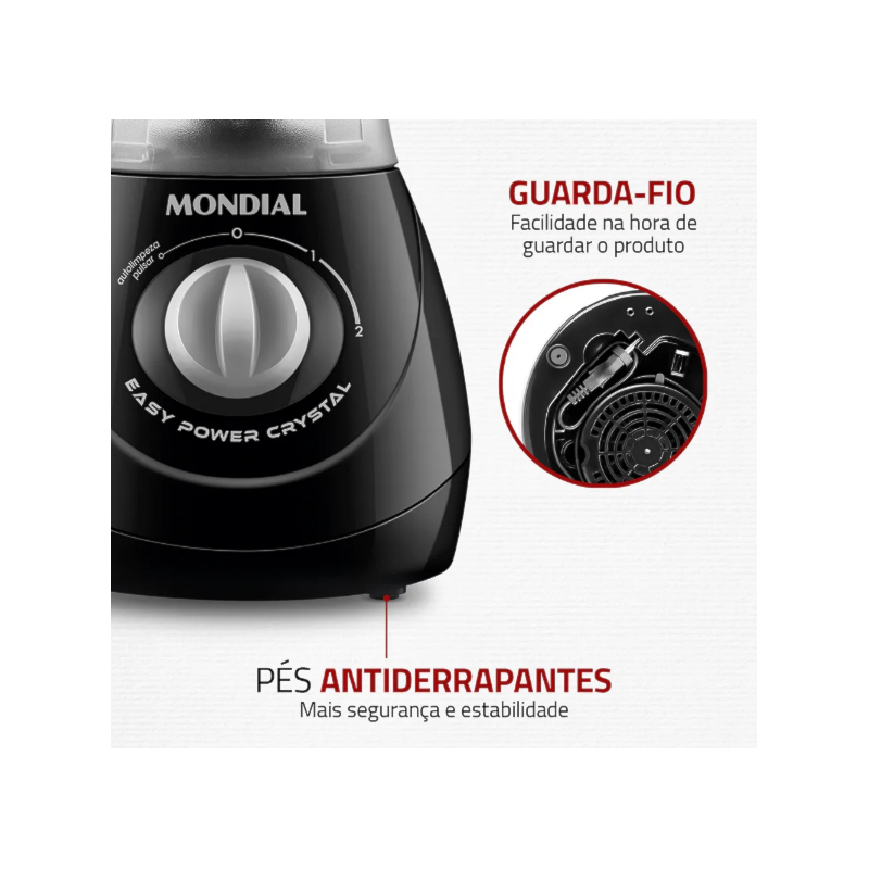 Liquidificador Mondial Easy Power 1,9L 127V/60HZ L-550-BC PRETO -b0322444-f421-4f29-a1e7-4e609489fe2a