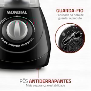 Liquidificador Mondial Easy Power 1,9L 127V/60HZ L-550-BC PRETO