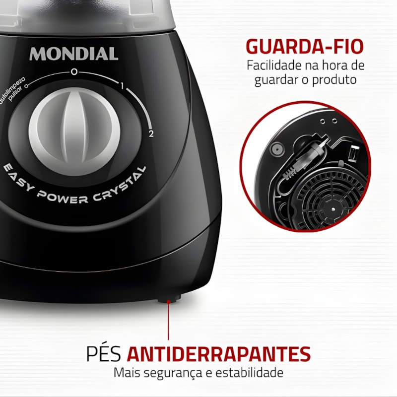 Liquidificador Mondial Easy Power 1,9L 127V/60HZ L-550-BC PRETO -88a54e59-071c-4cfb-a80a-011331ae3101