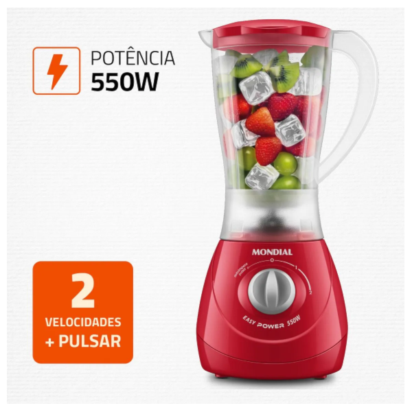 Liquidificador Mondial Easy Power 1,9L 127V/60HZ L-550-R Vermelho-97c5d550-f696-4824-aa67-a5c8fe067fb8