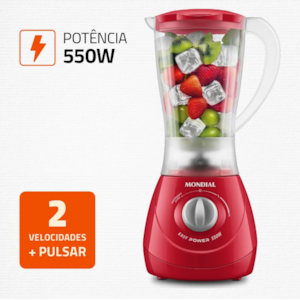 Liquidificador Mondial Easy Power 1,9L 127V/60HZ L-550-R Vermelho