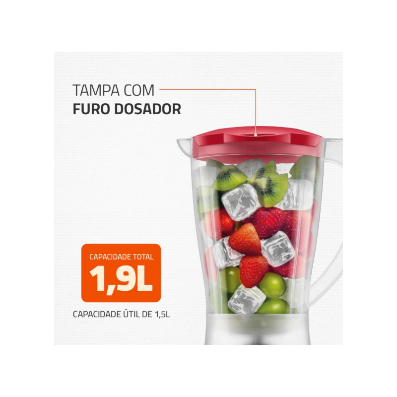 Liquidificador Mondial Easy Power 1,9L 127V/60HZ L-550-R Vermelho-6687a29d-d5ef-4929-a912-eb6eccf2513a