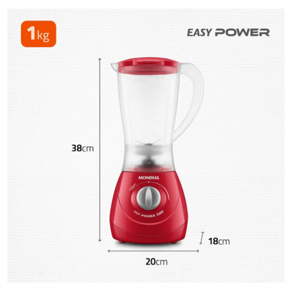Liquidificador Mondial Easy Power 1,9L 127V/60HZ L-550-R Vermelho-6d53cca3-38bc-444f-8ece-3de70b9aa68e