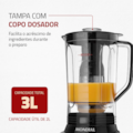 Liquidificador Mondial Turbo Inox 3L 127V/60HZ L-1100-BI Preto-3be7c5c8-a33e-4e2d-b9b3-20e61ab0a181